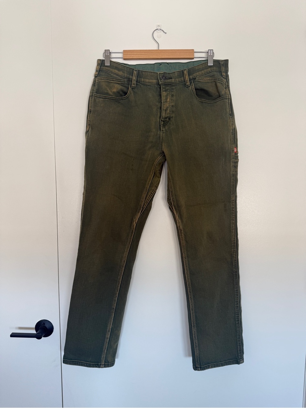 Dovetail Workwear Shop Pant in Olive